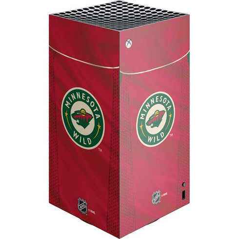 NHL Minnesota Wild Home Jersey XBox Series X Digital Edition Console Skin