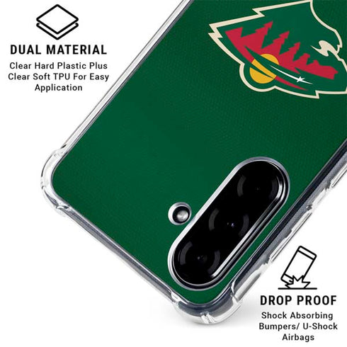 NHL Minnesota Wild Jersey Galaxy A36 5G Clear Case