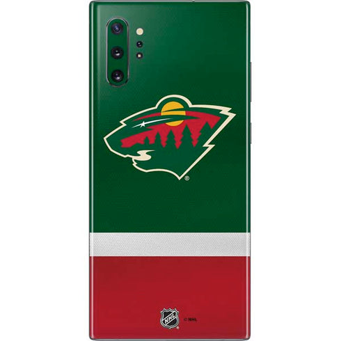 NHL Minnesota Wild Jersey Galaxy Note 10 Plus Skin