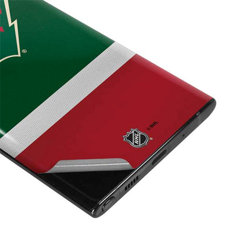 NHL Minnesota Wild Jersey Galaxy Note 10 Plus Skin