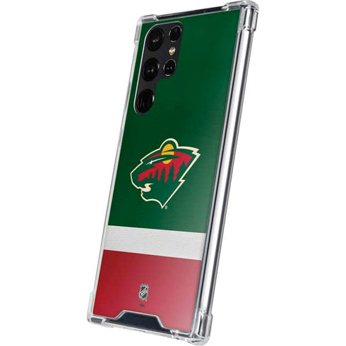 NHL Minnesota Wild Jersey Galaxy S23 Ultra Clear Case