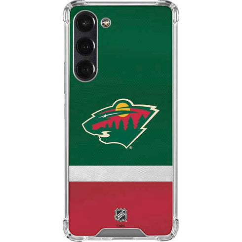 NHL Minnesota Wild Jersey Galaxy S24 FE Clear Case