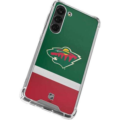 NHL Minnesota Wild Jersey Galaxy S24 FE Clear Case