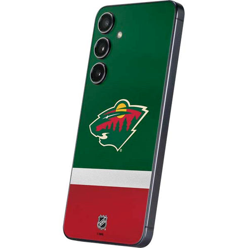 NHL Minnesota Wild Jersey Galaxy S25 Skin