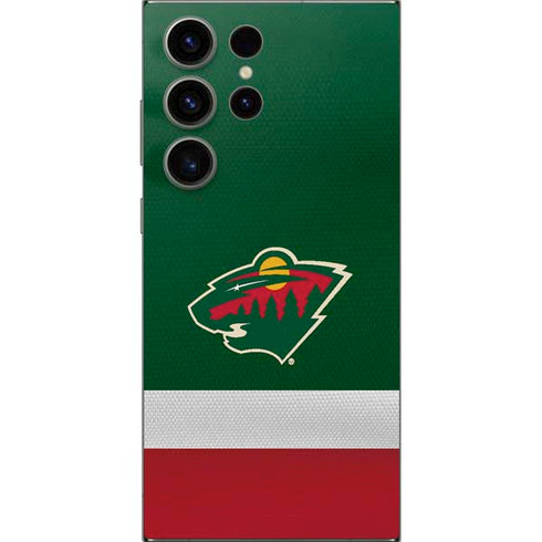 NHL Minnesota Wild Jersey Galaxy S25 Ultra Skin