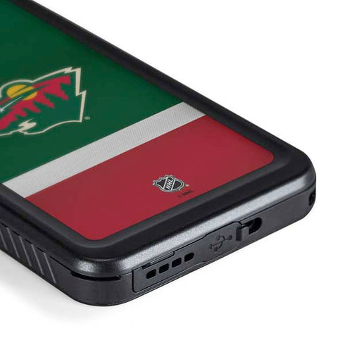 NHL Minnesota Wild Jersey Galaxy S24 Waterproof Case