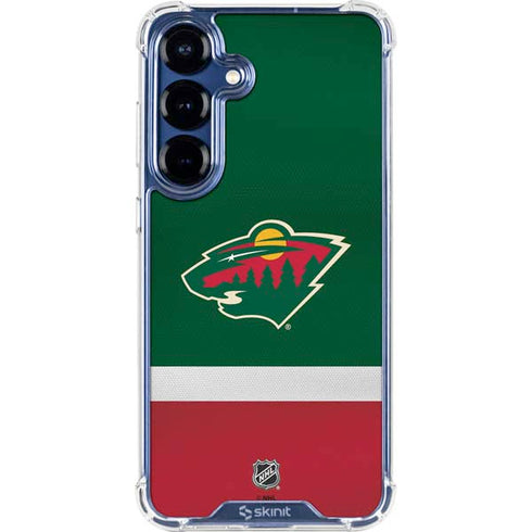 NHL Minnesota Wild Jersey Galaxy S25 Clear Case