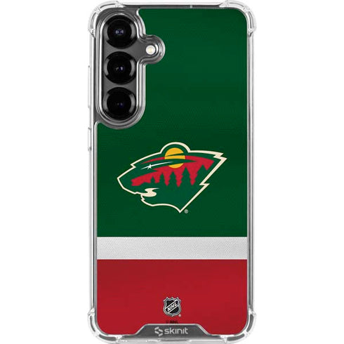 NHL Minnesota Wild Jersey Galaxy S26 Clear Case