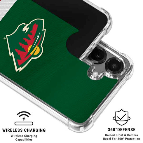 NHL Minnesota Wild Jersey Galaxy S26 Clear Case
