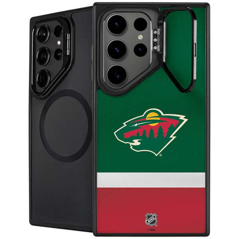 NHL Minnesota Wild Jersey Galaxy S26 Ultra Kickstand Case
