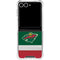 NHL Minnesota Wild Jersey Galaxy Z Flip7 Clear Case