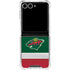 NHL Minnesota Wild Jersey Galaxy Z Flip7 Clear Case
