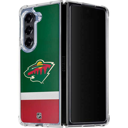 NHL Minnesota Wild Jersey Galaxy Z Fold5 5G Clear Case