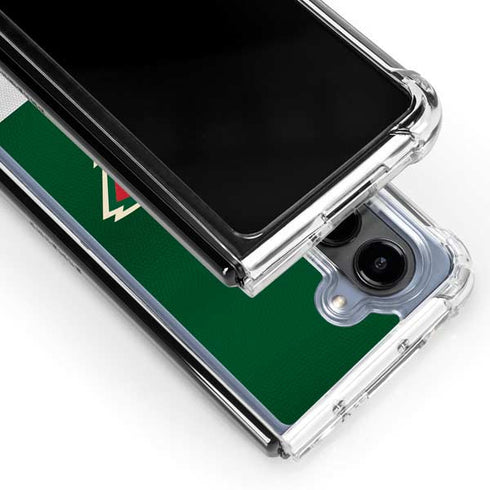 NHL Minnesota Wild Jersey Galaxy Z Fold5 5G Clear Case