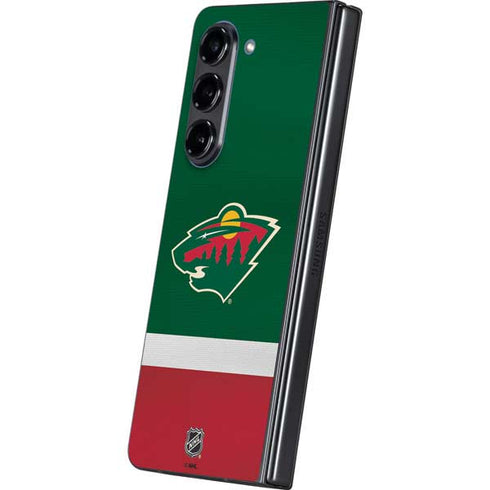 NHL Minnesota Wild Jersey Galaxy Z Fold5 5G Skin