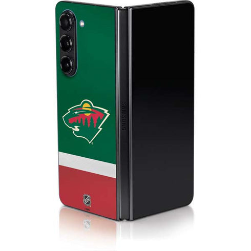 NHL Minnesota Wild Jersey Galaxy Z Fold5 5G Skin
