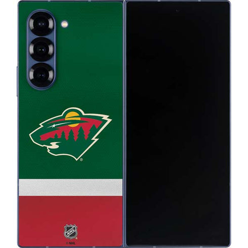 NHL Minnesota Wild Jersey Galaxy Z Fold6 Skin
