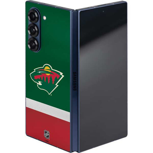 NHL Minnesota Wild Jersey Galaxy Z Fold6 Skin