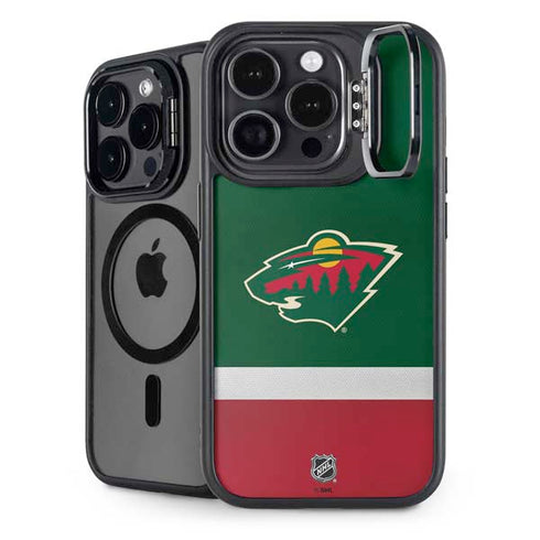 NHL Minnesota Wild Jersey iPhone 14 Pro Kickstand Case
