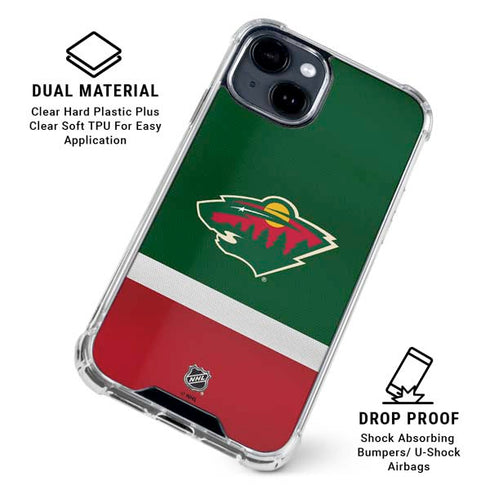 NHL Minnesota Wild Jersey iPhone 15 Clear Case
