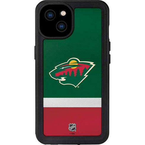 NHL Minnesota Wild Jersey iPhone 15 Plus Waterproof Case