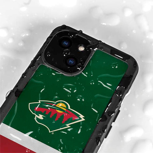 NHL Minnesota Wild Jersey iPhone 15 Plus Waterproof Case