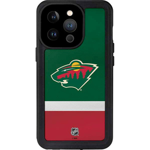NHL Minnesota Wild Jersey iPhone 15 Pro Waterproof Case