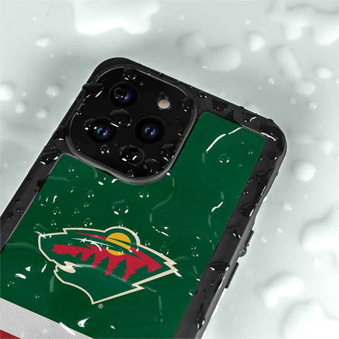 NHL Minnesota Wild Jersey iPhone 15 Pro Waterproof Case