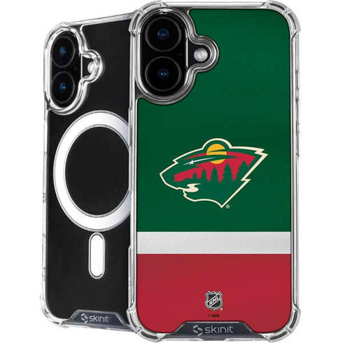 NHL Minnesota Wild Jersey iPhone 16 MagSafe Case