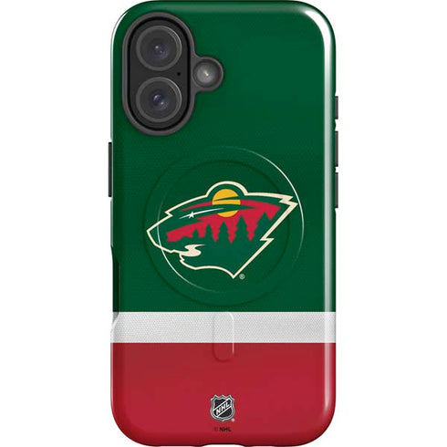 NHL Minnesota Wild Jersey iPhone 16 Magsafe Impact Case