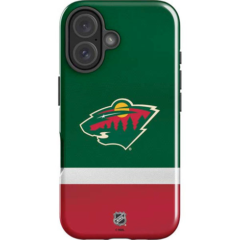 NHL Minnesota Wild Jersey iPhone 16 Plus Impact Case