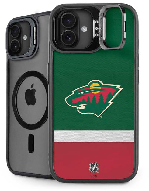NHL Minnesota Wild Jersey iPhone 16 Plus Kickstand Case