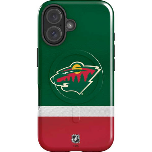 NHL Minnesota Wild Jersey iPhone 16 Plus Magsafe Impact Case