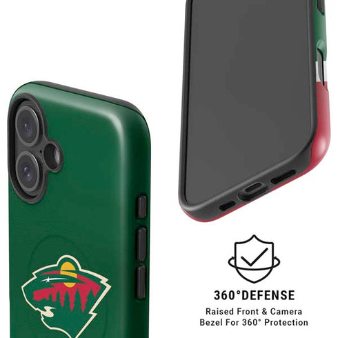 NHL Minnesota Wild Jersey iPhone 16 Plus Magsafe Impact Case