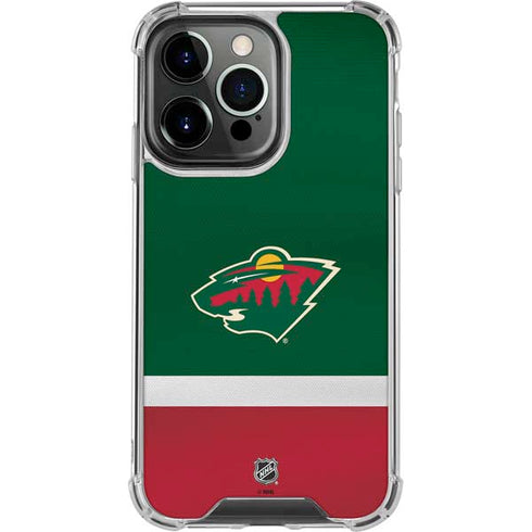NHL Minnesota Wild Jersey iPhone 16 Pro Clear Case