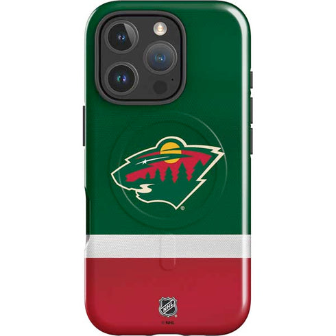 NHL Minnesota Wild Jersey iPhone 16 Pro Magsafe Impact Case