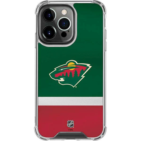 NHL Minnesota Wild Jersey iPhone 16 Pro Max Clear Case