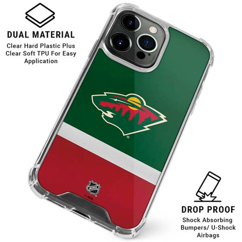 NHL Minnesota Wild Jersey iPhone 16 Pro Max Clear Case