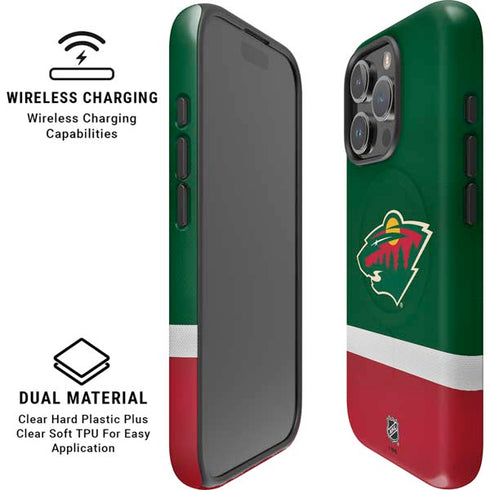 NHL Minnesota Wild Jersey iPhone 16 Pro Max Magsafe Impact Case