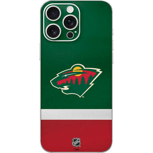 NHL Minnesota Wild Jersey iPhone 16 Pro Max Skin