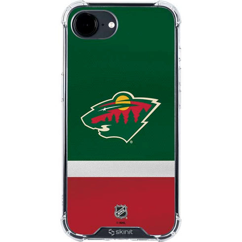 NHL Minnesota Wild Jersey iPhone 16e Clear Case
