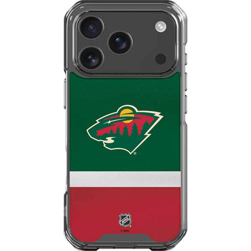 NHL Minnesota Wild Jersey iPhone 17 Pro Clear Case