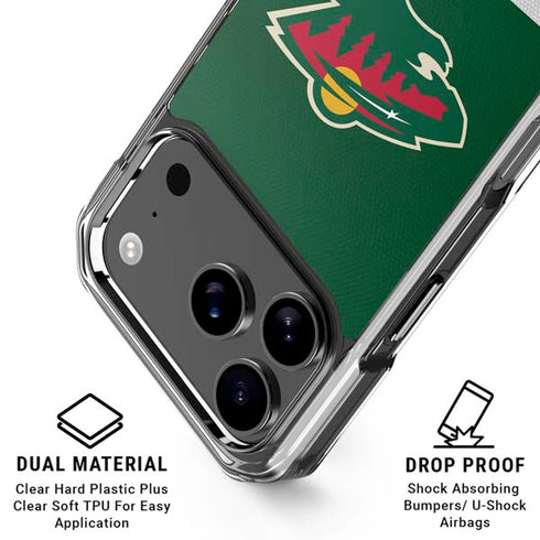 NHL Minnesota Wild Jersey iPhone 17 Pro Clear Case