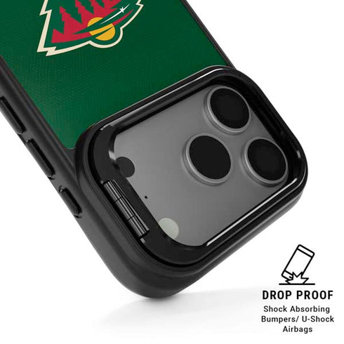 NHL Minnesota Wild Jersey iPhone 17 Pro Kickstand Case