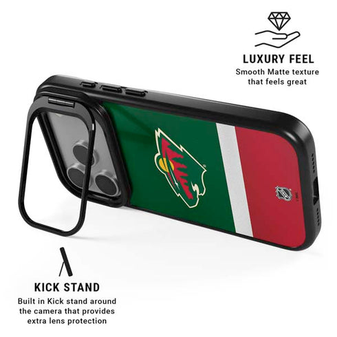NHL Minnesota Wild Jersey iPhone 17 Pro Max Kickstand Case
