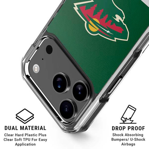 NHL Minnesota Wild Jersey iPhone 18 Pro Clear Case