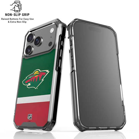 NHL Minnesota Wild Jersey iPhone 18 Pro Clear Case