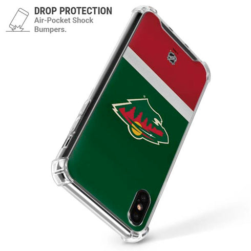 NHL Minnesota Wild Jersey iPhone X/XS Clear Case