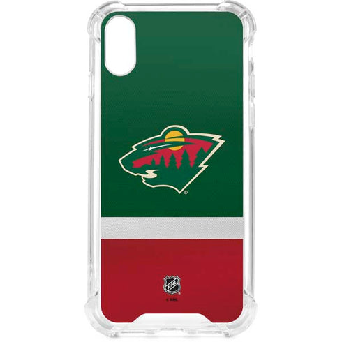 NHL Minnesota Wild Jersey iPhone XS Clear Case