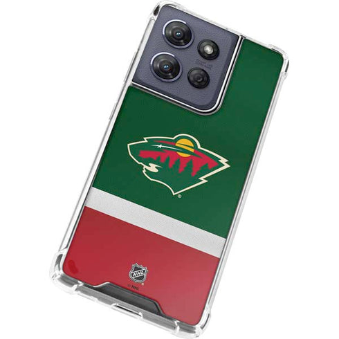 NHL Minnesota Wild Jersey Moto G 5G (2025) Clear Case